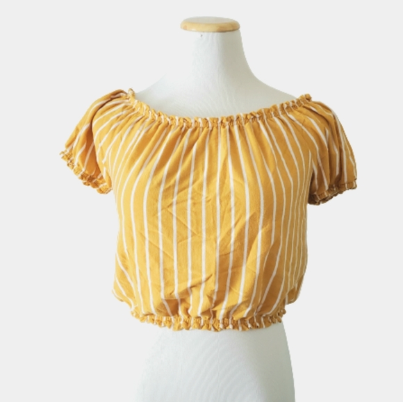 American Eagle Outfitters Tops - 🌻 7/$20 American Eagle Striped Crop Top XS/S